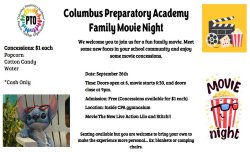 Family Movie Night Flyer